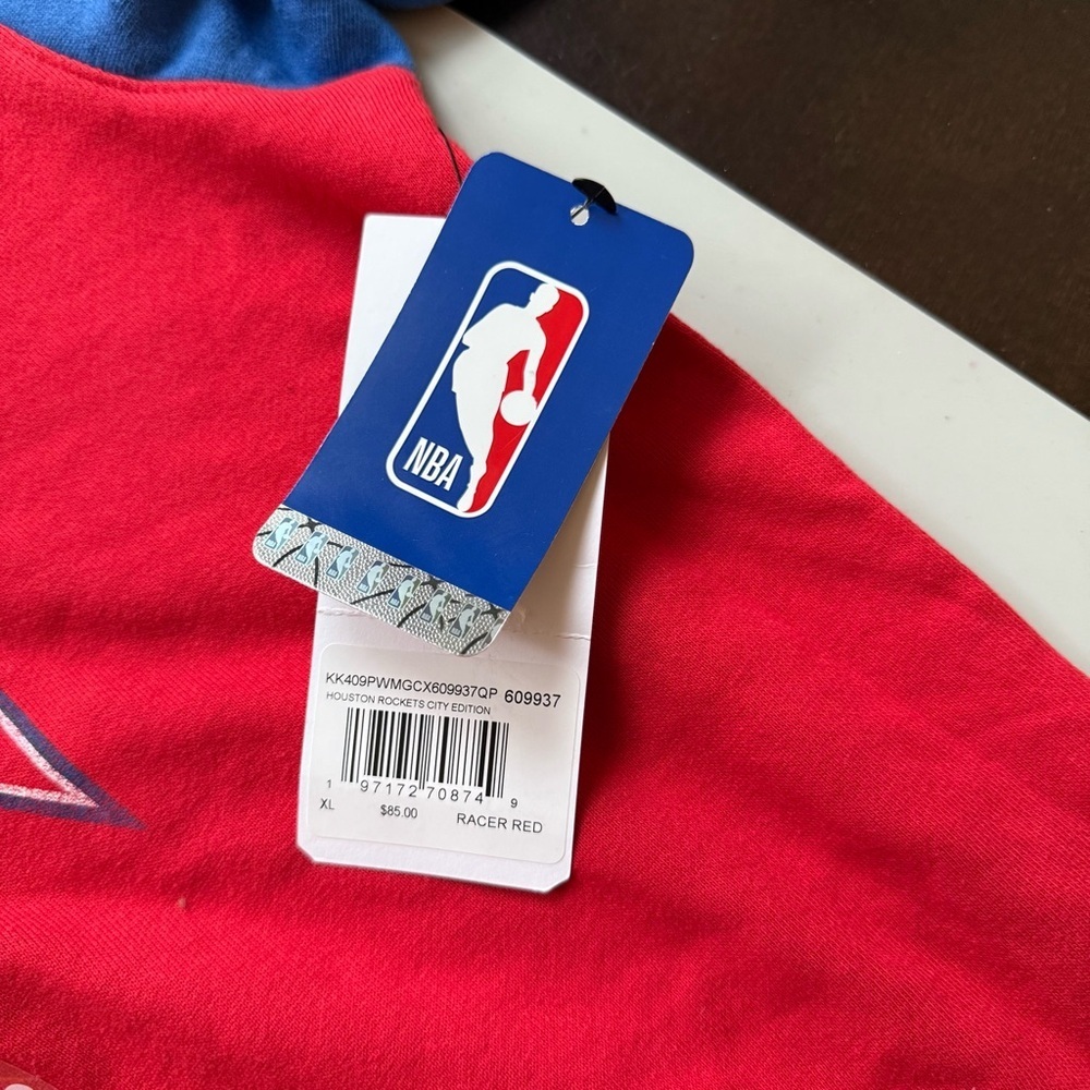 47 Brand Houston Rockets H-Town Colorblock Sweatshirt Women’s XL Red Blue - Picture 3 of 9